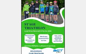 Stage triathlon découverte dès 8 ans